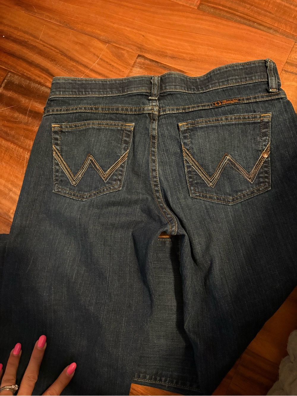 Wrangler Q Baby Bootcut Jeans 5/6/ 36 Dark Wash Western Denim 30 Waist (0894) - Picture 6 of 8
